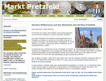 Tablet Screenshot of pretzfeld.de